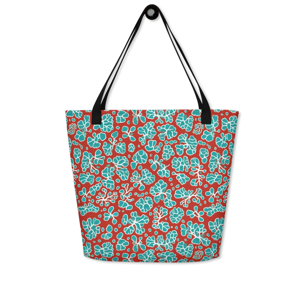 Vermilion Reef on Large Tote Bag W/ Pocket — Front