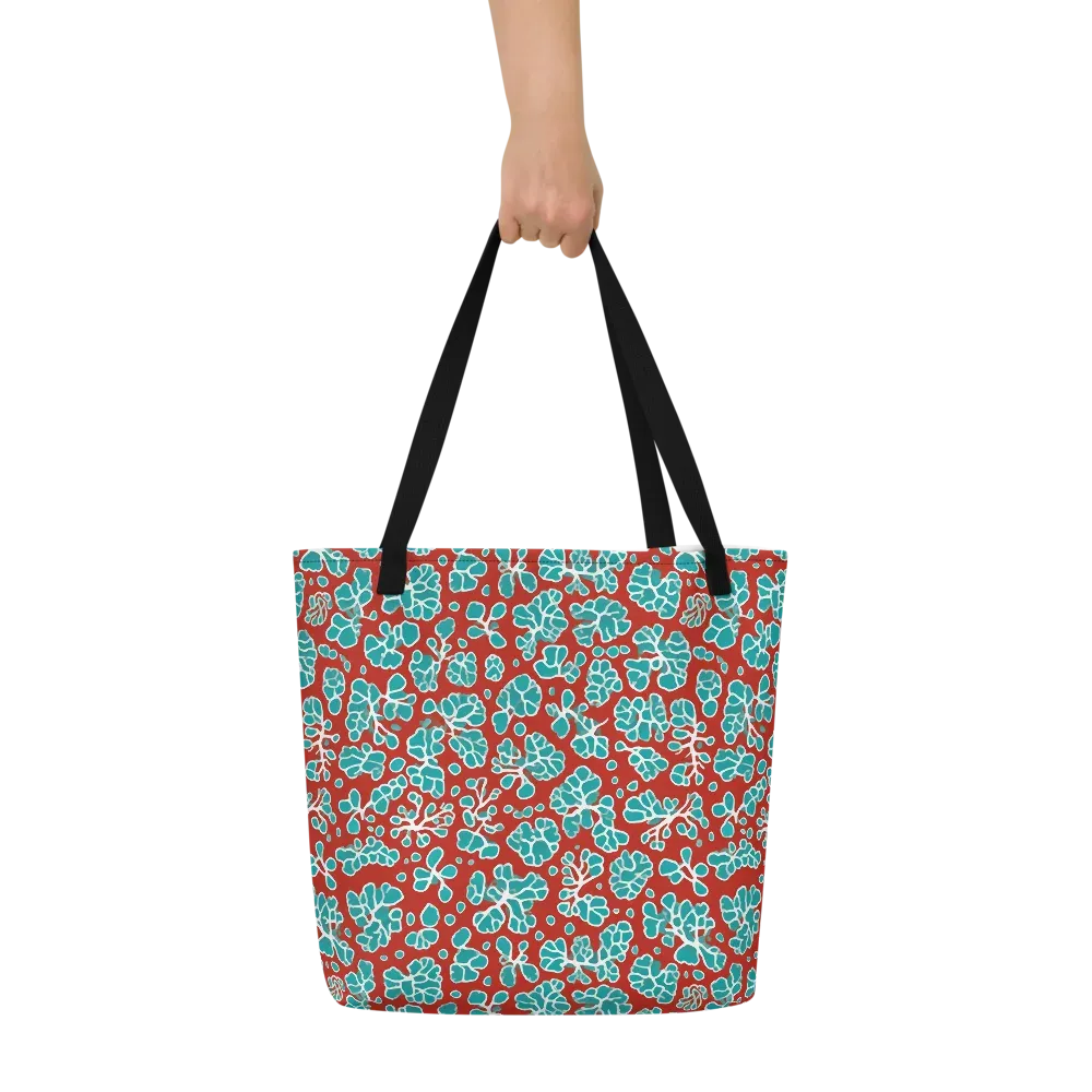 Vermilion Reef on Large Tote Bag W/ Pocket — Front