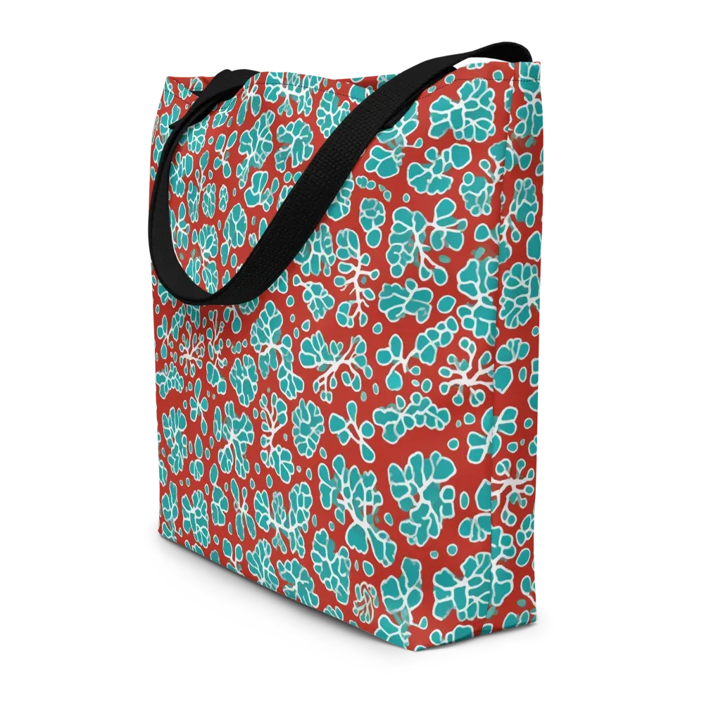 Vermilion Reef on Large Tote Bag W/ Pocket — Front