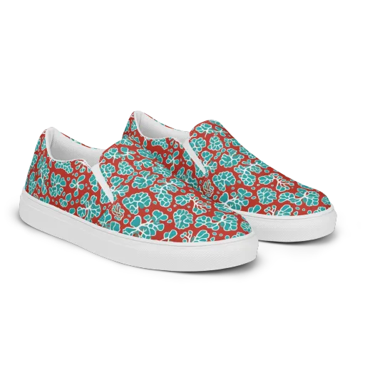 Vermilion Reef on a Women's Slip-On Canvas Shoes