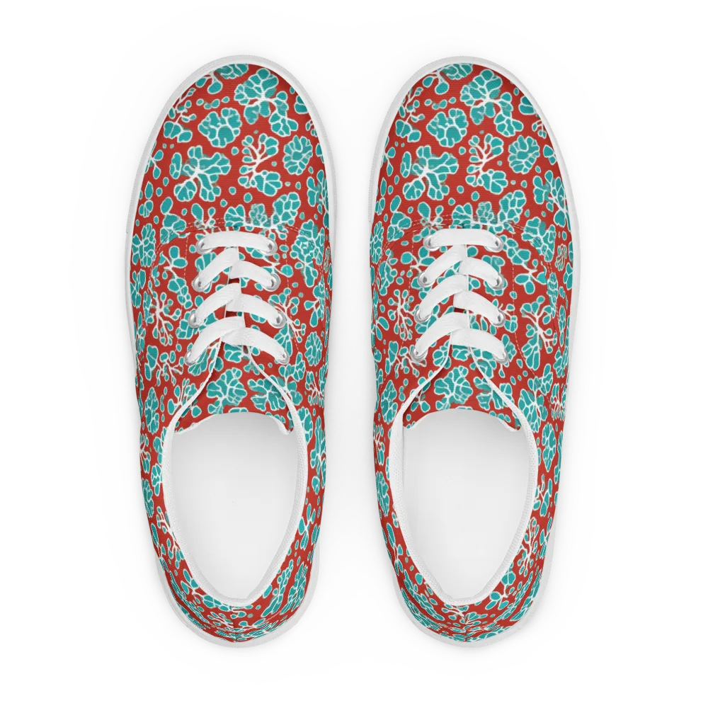 Vermilion Reef on Men's Lace-Up Canvas Shoes — Front
