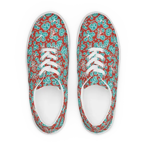 Vermilion Reef on a Men's Lace-Up Canvas Shoes
