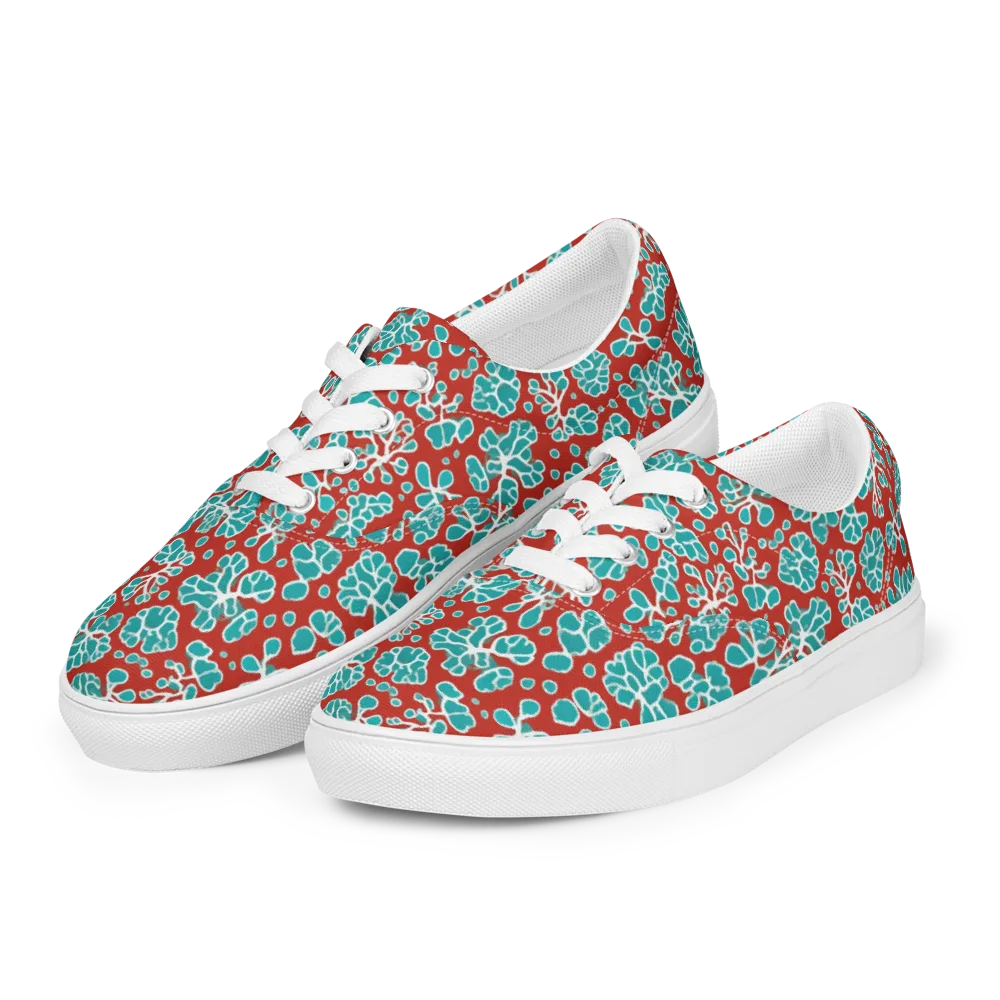 Vermilion Reef on Men's Lace-Up Canvas Shoes — Left Front