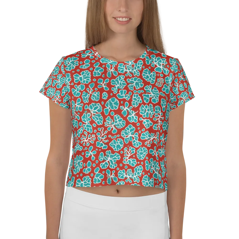 Vermilion Reef on Crop Tee — Front