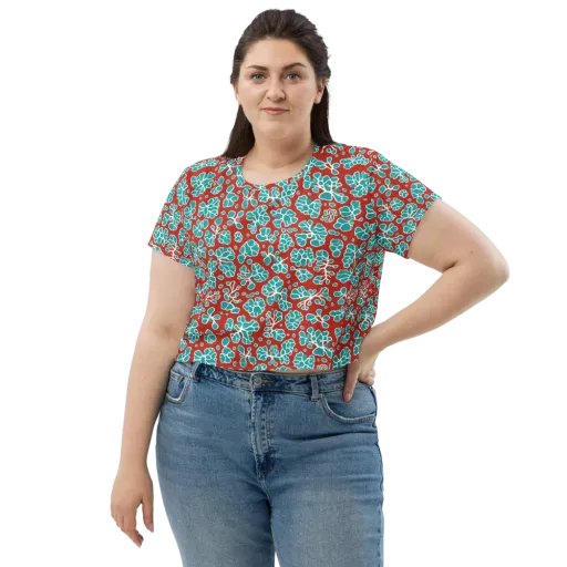 Vermilion Reef on a Crop Tee