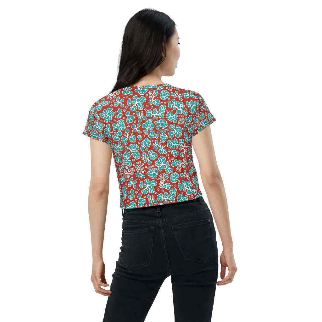 Vermilion Reef on Crop Tee — Back