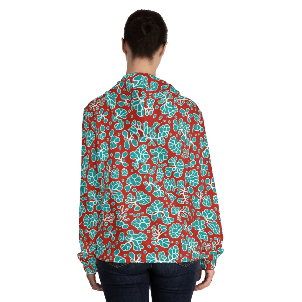 Vermilion Reef on Women's Full-Zip Hoodie — Back On Person