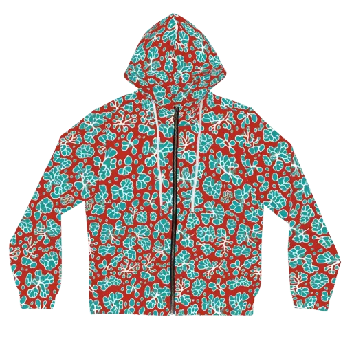 Vermilion Reef on a Women's Full-Zip Hoodie
