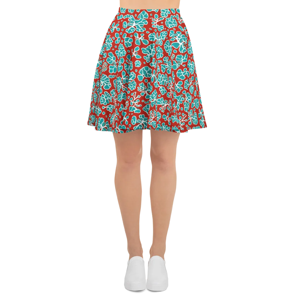 Vermilion Reef on Skater Skirt — Front