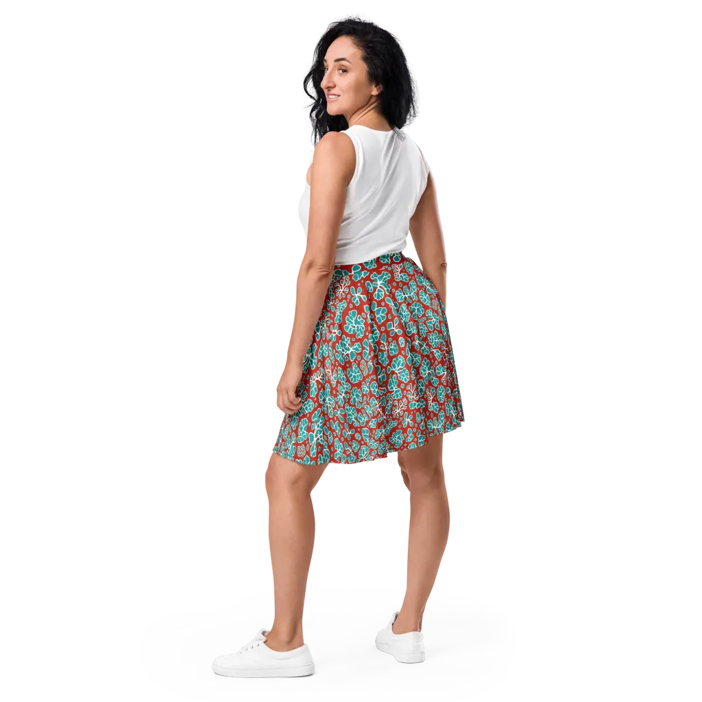 Vermilion Reef on Skater Skirt — Back