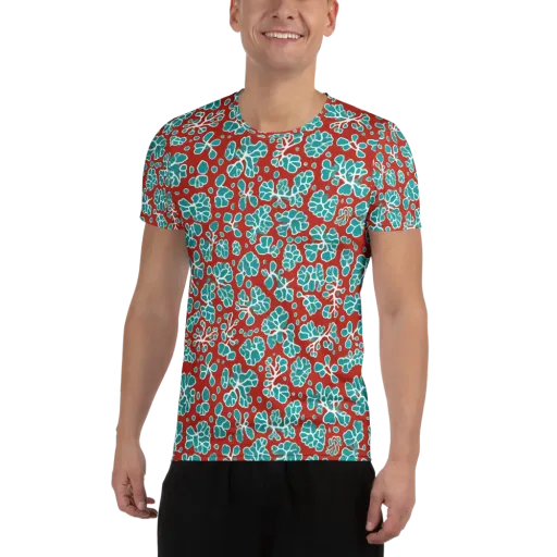 Vermilion Reef on a Men's Athletic T-Shirt