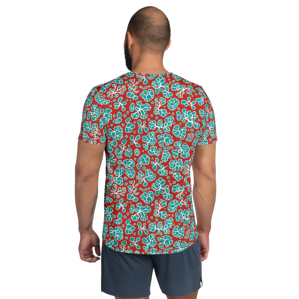 Vermilion Reef on Men's Athletic T-Shirt — Back