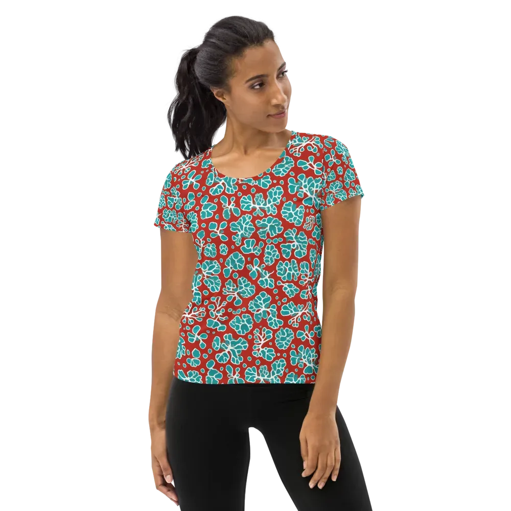 Vermilion Reef on Women's Athletic T-Shirt — Front
