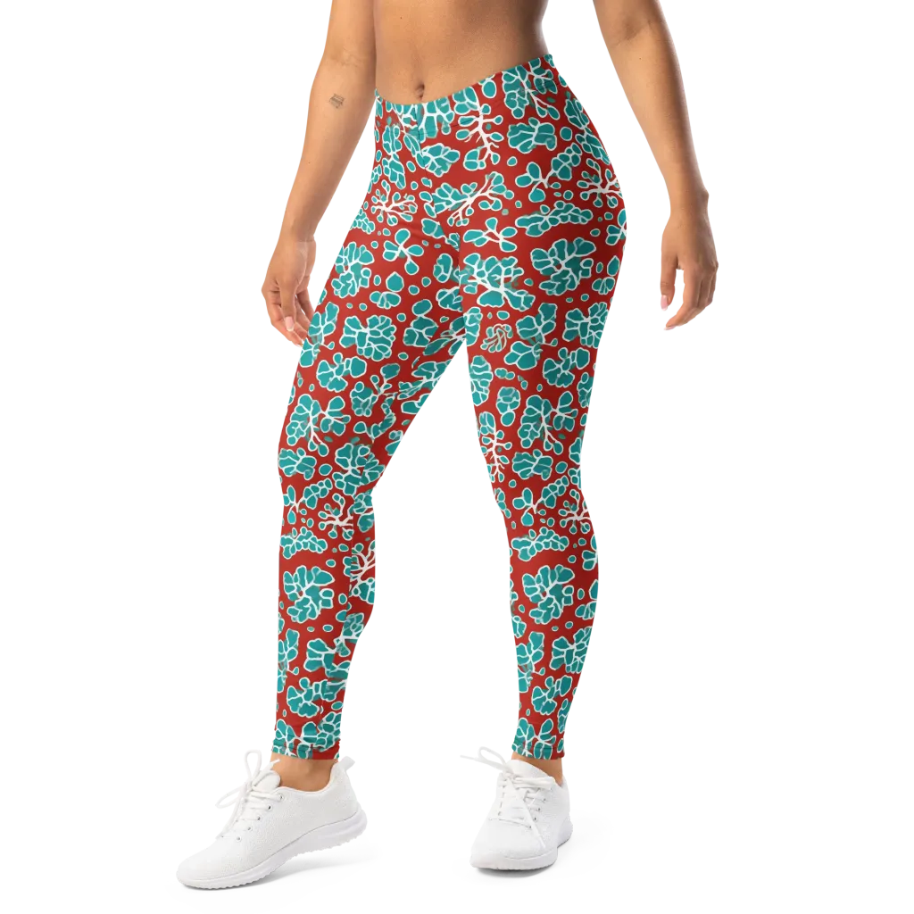 Vermilion Reef on Leggings — Left Front
