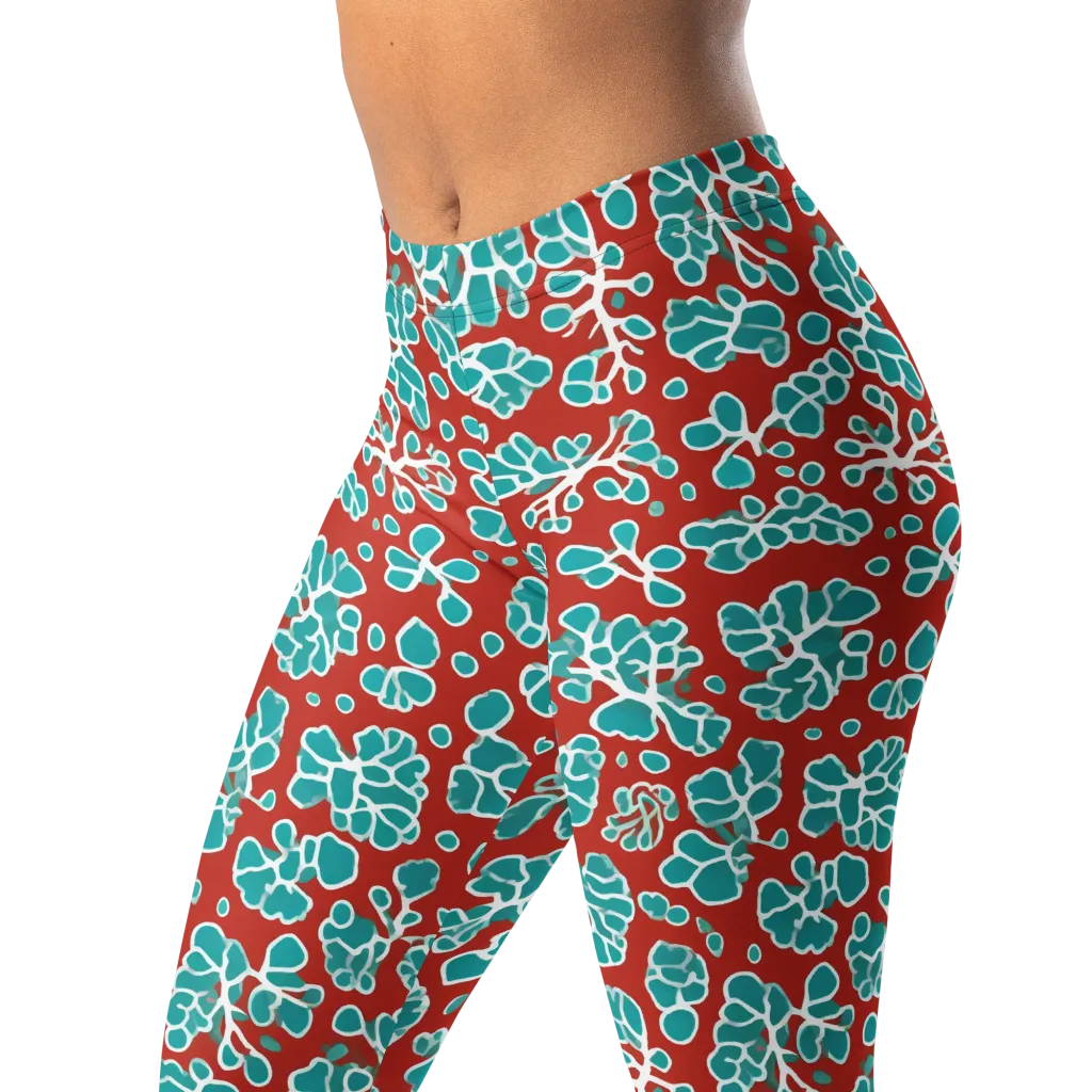 Vermilion Reef on Leggings — Left Front
