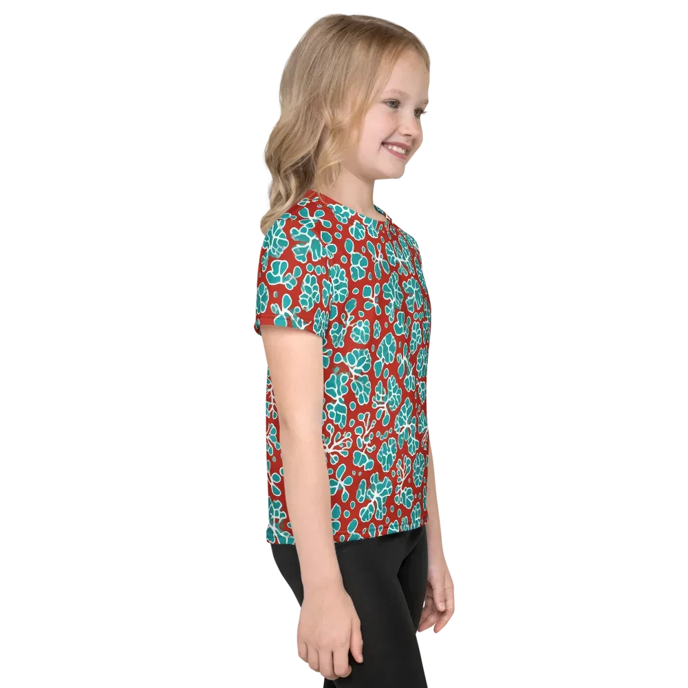 Vermilion Reef on Kids Crew Neck T-Shirt — Right