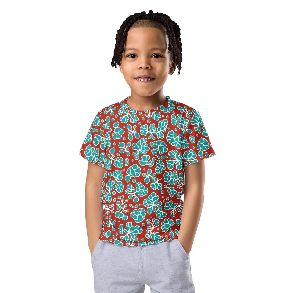 Vermilion Reef on Kids Crew Neck T-Shirt — Front