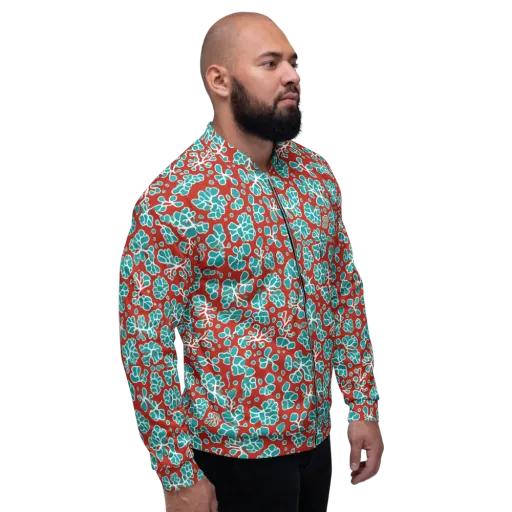 Vermilion Reef on a Bomber Jacket