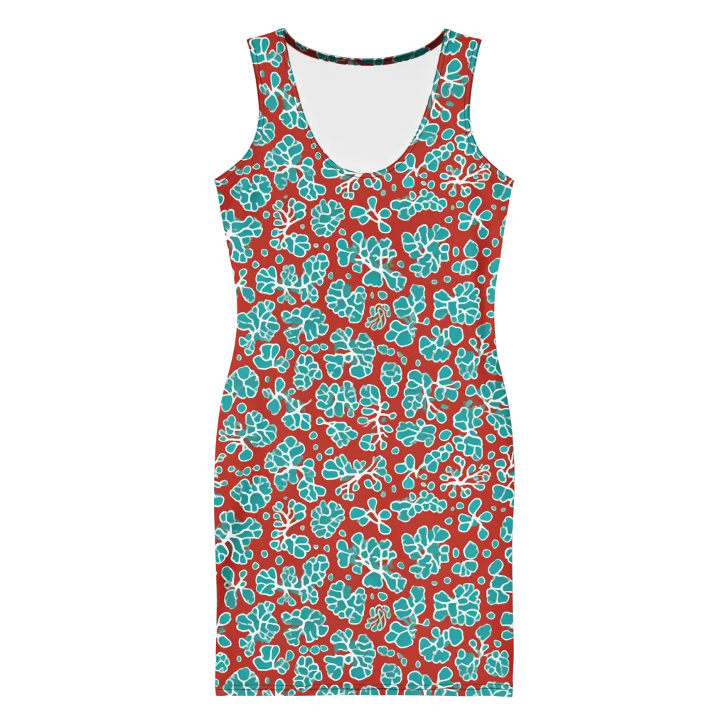 Vermilion Reef on Bodycon Dress — Front