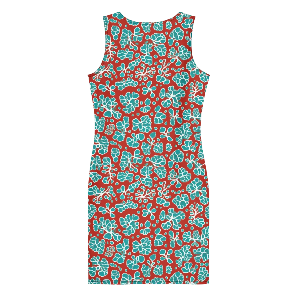Vermilion Reef on Bodycon Dress — Back