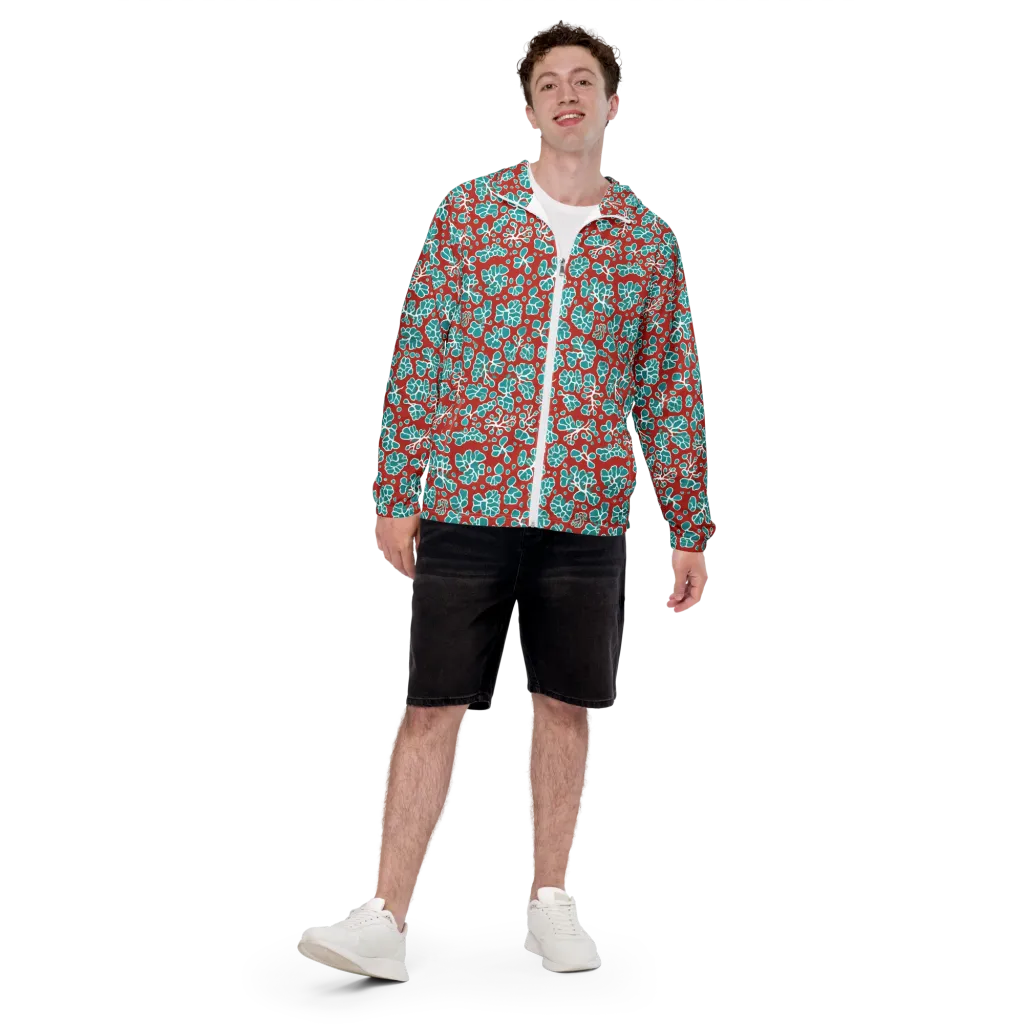 Vermilion Reef on Men's Windbreaker — Front