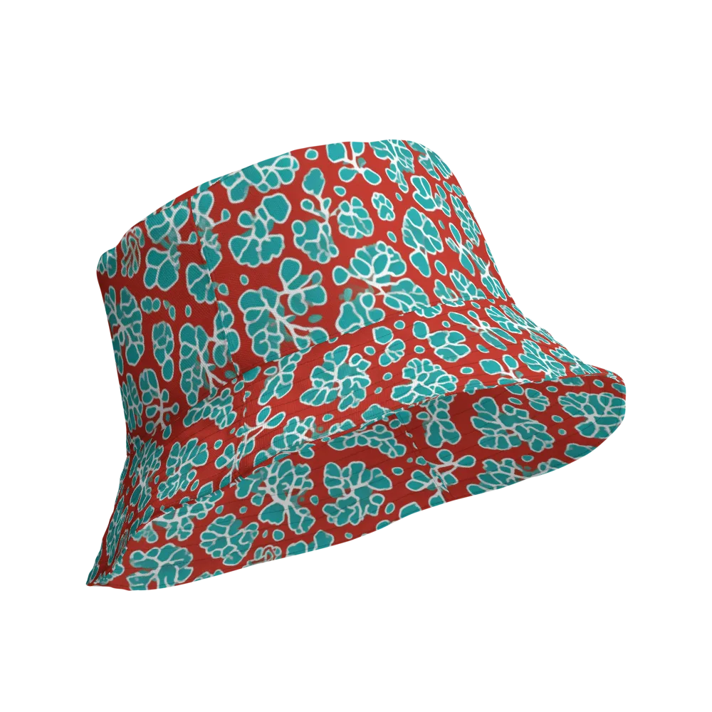 Vermilion Reef on Reversible Bucket Hat — Product details Outside