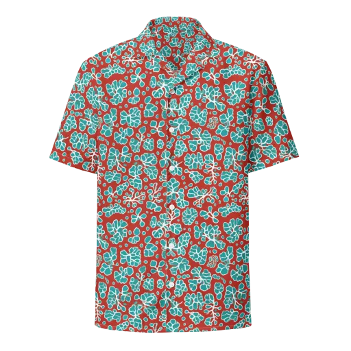 Vermilion Reef on a Button Shirt