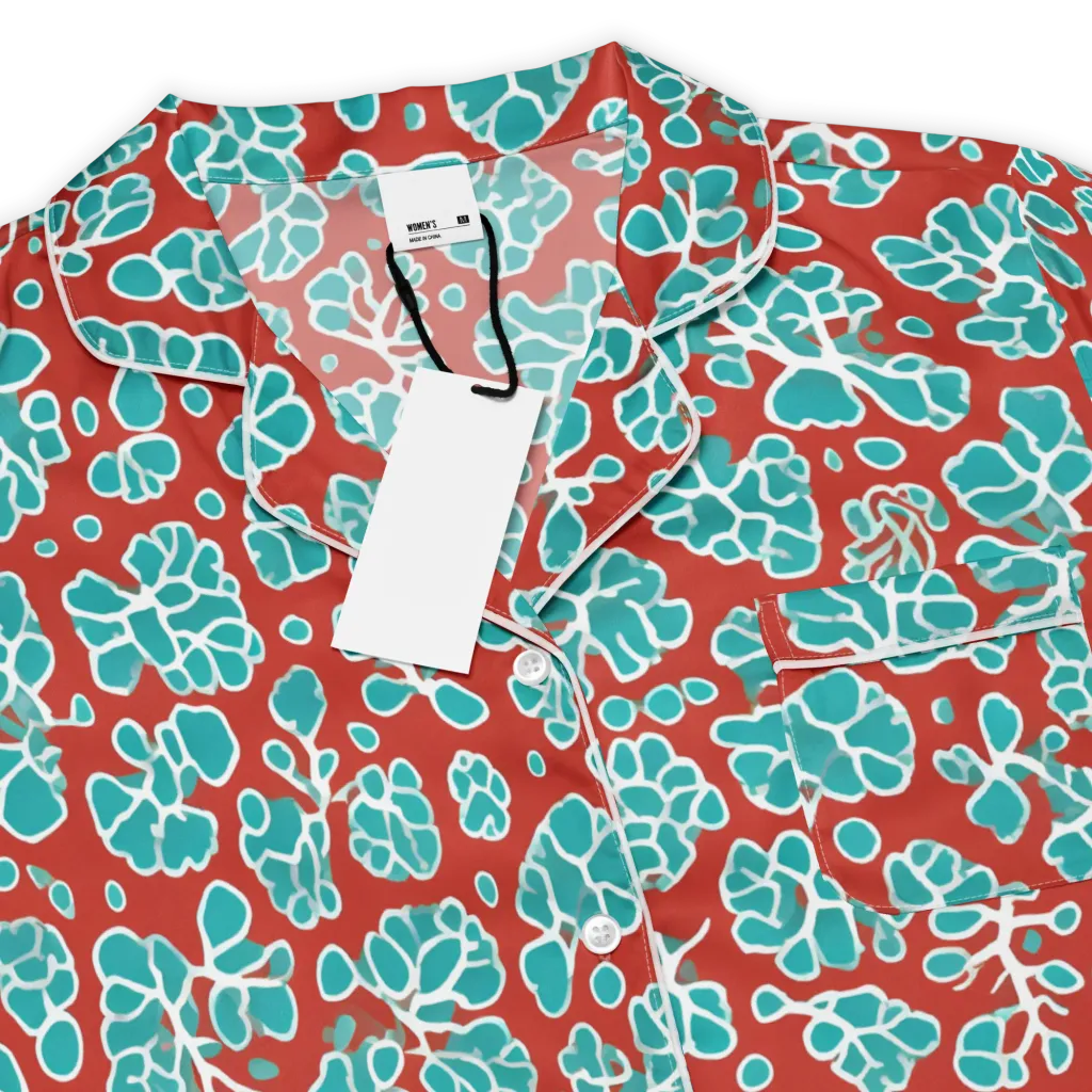 Vermilion Reef on Women's Short Sleeve Pajama Top — Product details