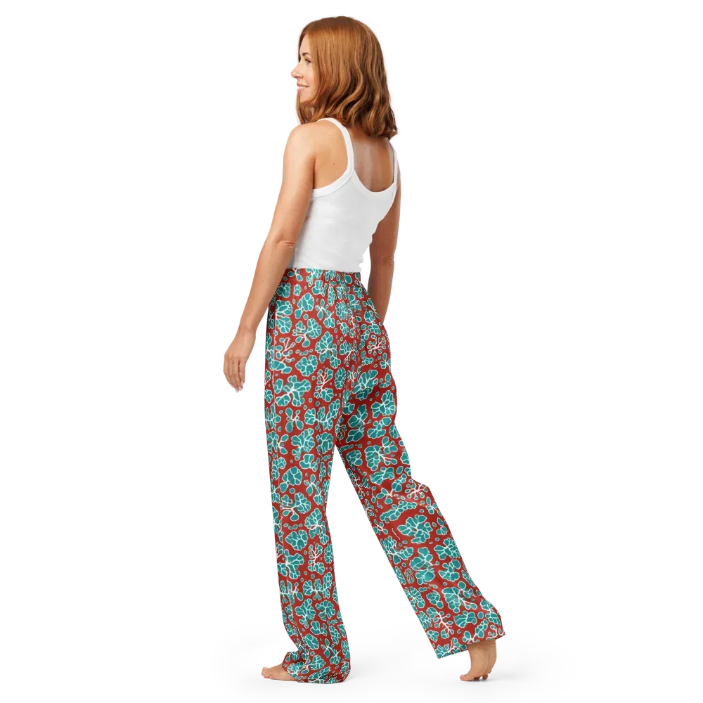 Vermilion Reef on Women's Pajama Pants — Back