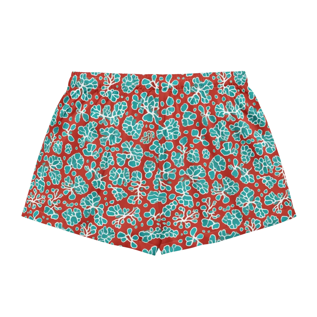 Vermilion Reef on Women's Pajama Shorts — Back