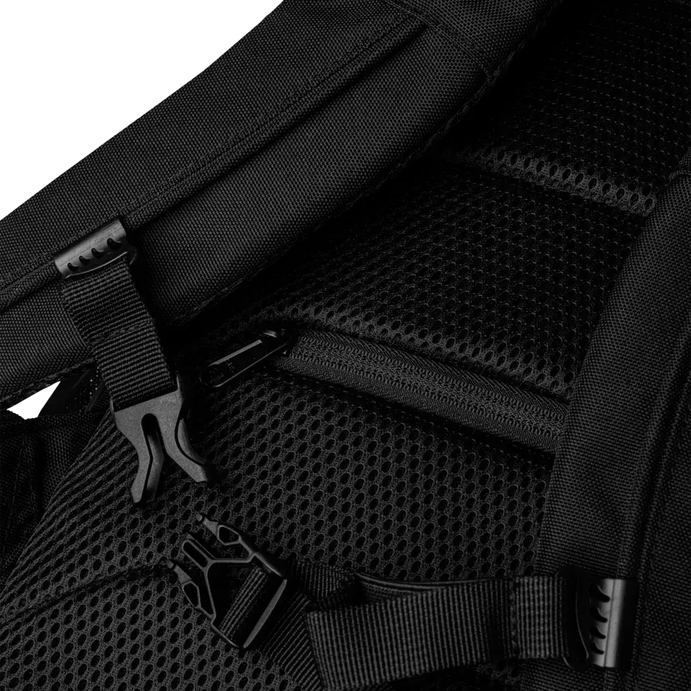 Solar Fronds on Utility Backpack — Back
