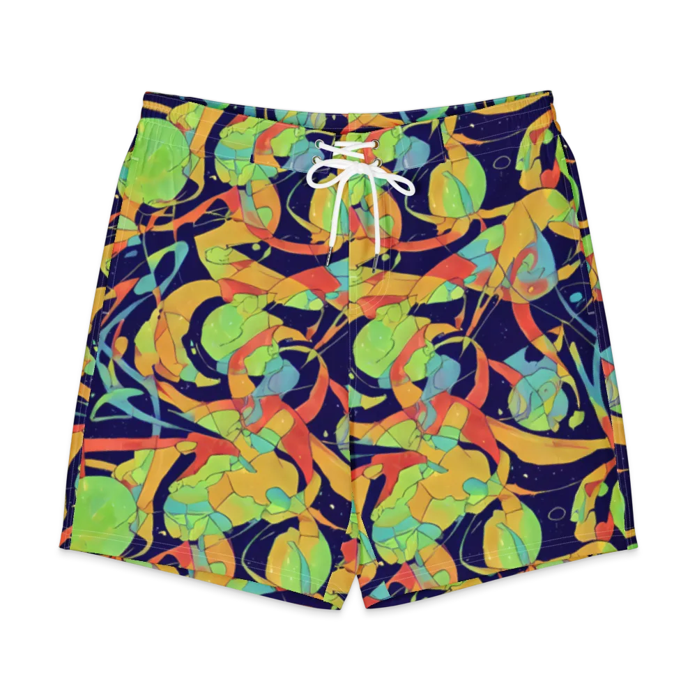 Solar Fronds on Men's Board Shorts — Front
