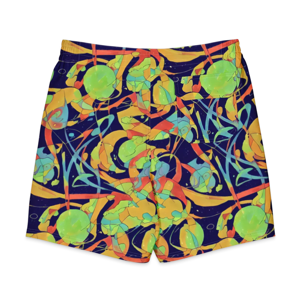 Solar Fronds on Men's Board Shorts — Back