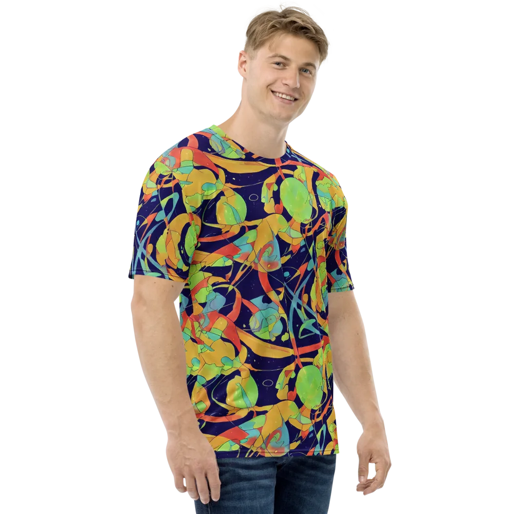 Solar Fronds on Men's Crew Neck T-Shirt — Right