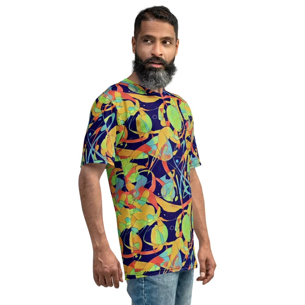 Solar Fronds on Men's Crew Neck T-Shirt — Right