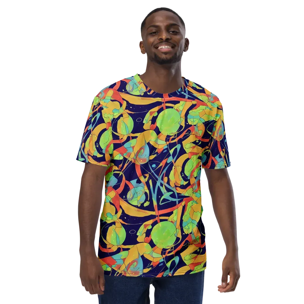 Solar Fronds on Men's Crew Neck T-Shirt — Front