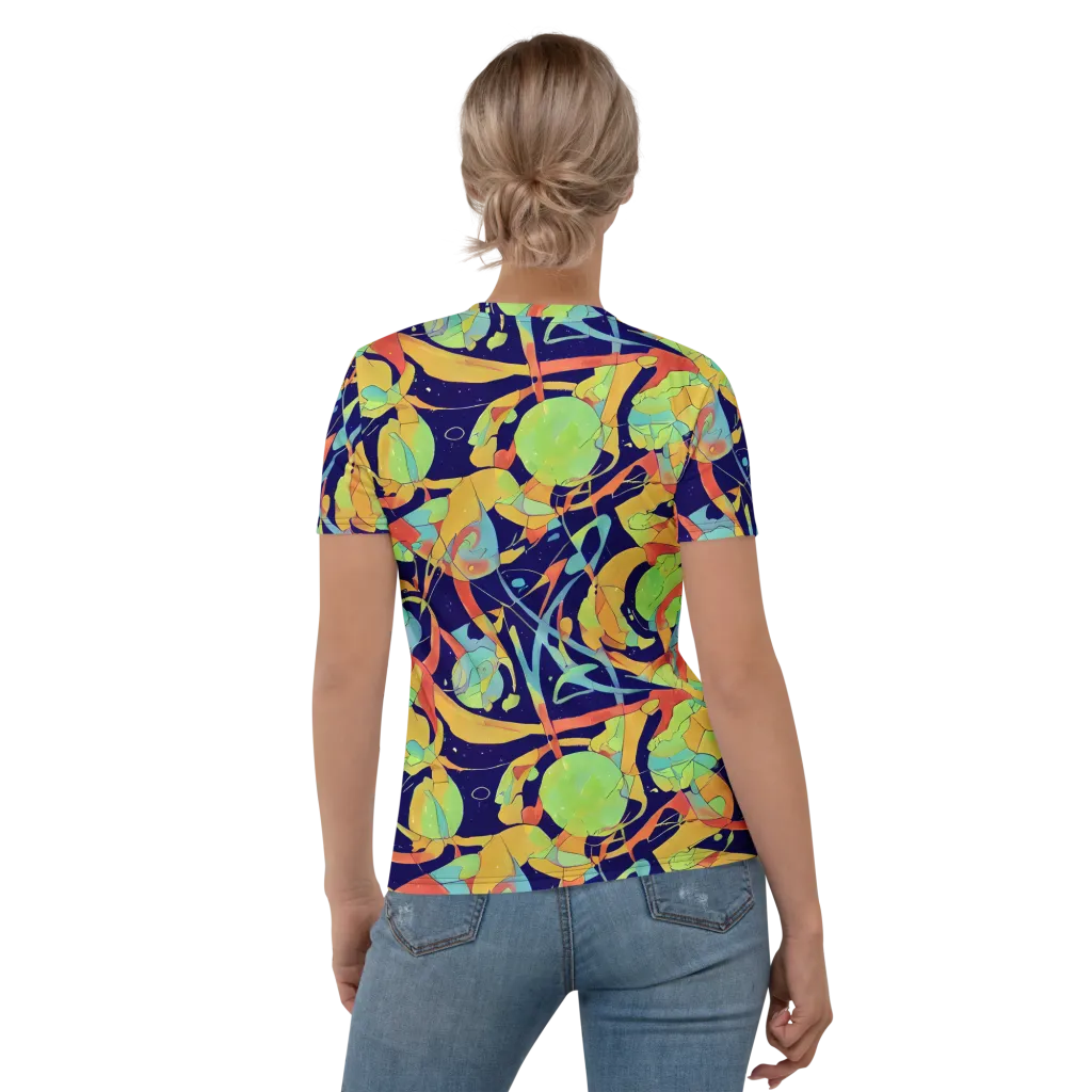 Solar Fronds on Women's Crew Neck T-Shirt — Back
