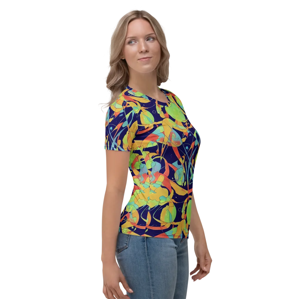 Solar Fronds on Women's Crew Neck T-Shirt — Right