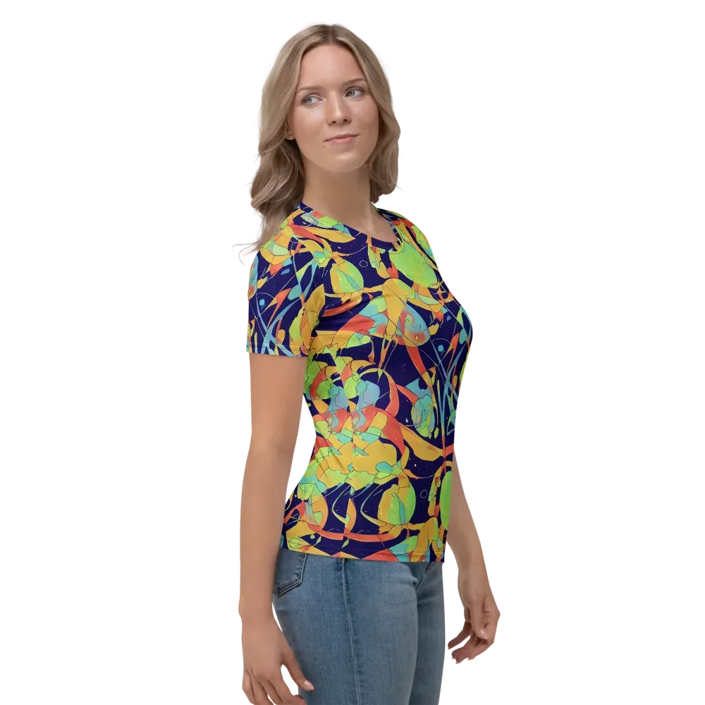 Solar Fronds on Women's Crew Neck T-Shirt — Right