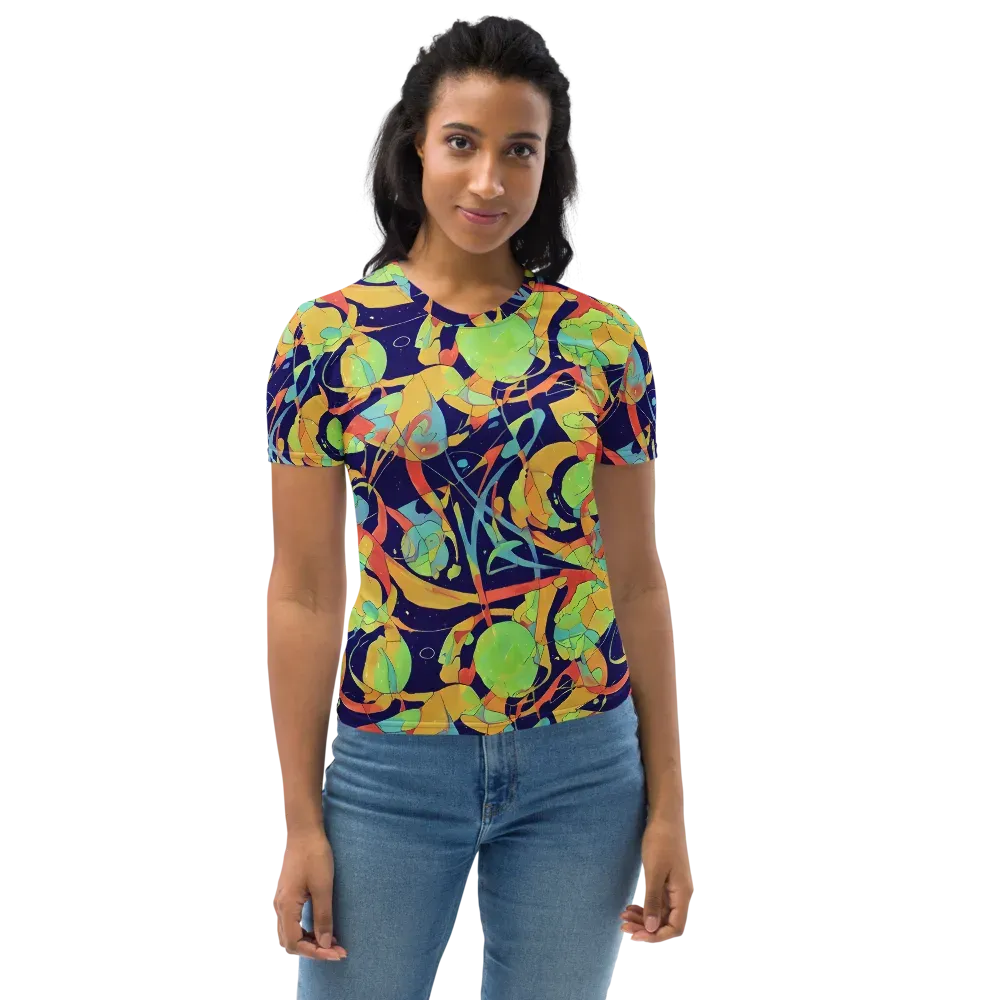 Solar Fronds on Women's Crew Neck T-Shirt — Front
