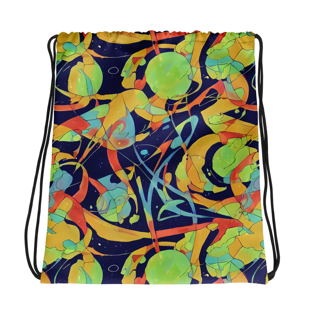 Solar Fronds on Drawstring Bag — Photo