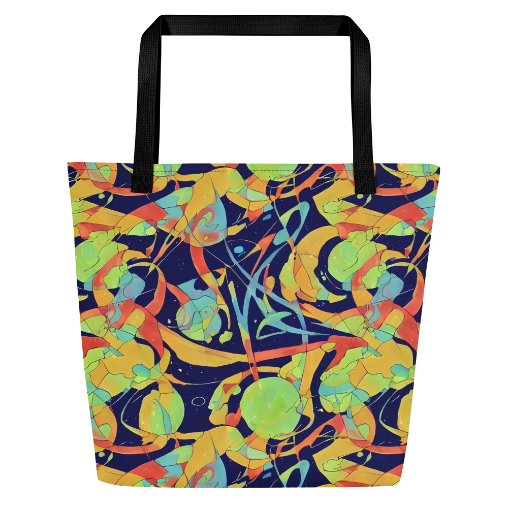 Solar Fronds on Large Tote Bag W/ Pocket — Front