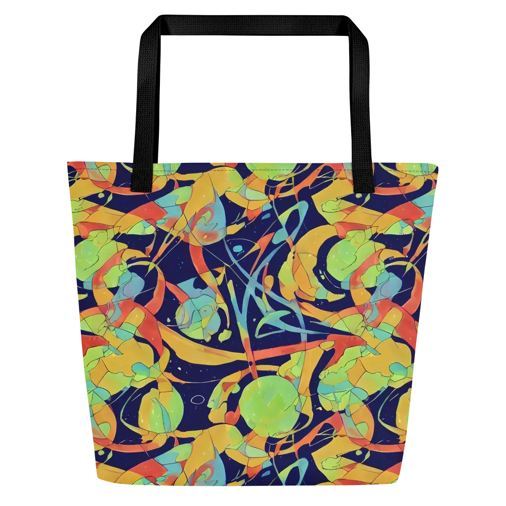 Solar Fronds on Large Tote Bag W/ Pocket — Front