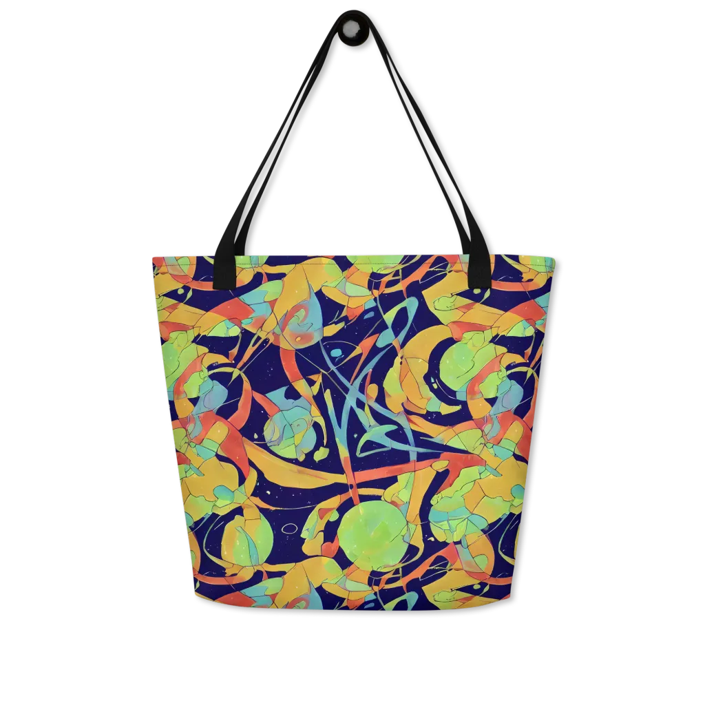 Solar Fronds on Large Tote Bag W/ Pocket — Front