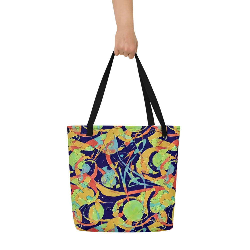Solar Fronds on Large Tote Bag W/ Pocket — Front