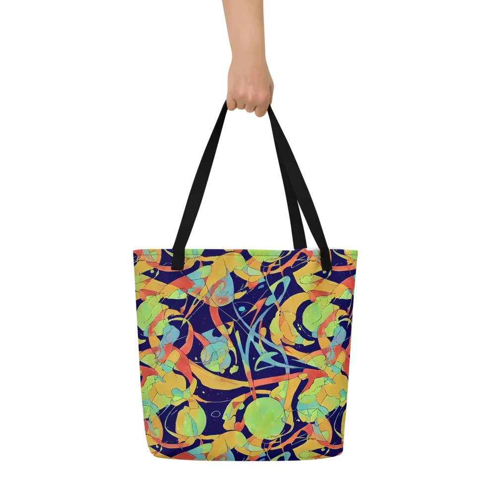 Solar Fronds on Large Tote Bag W/ Pocket — Front