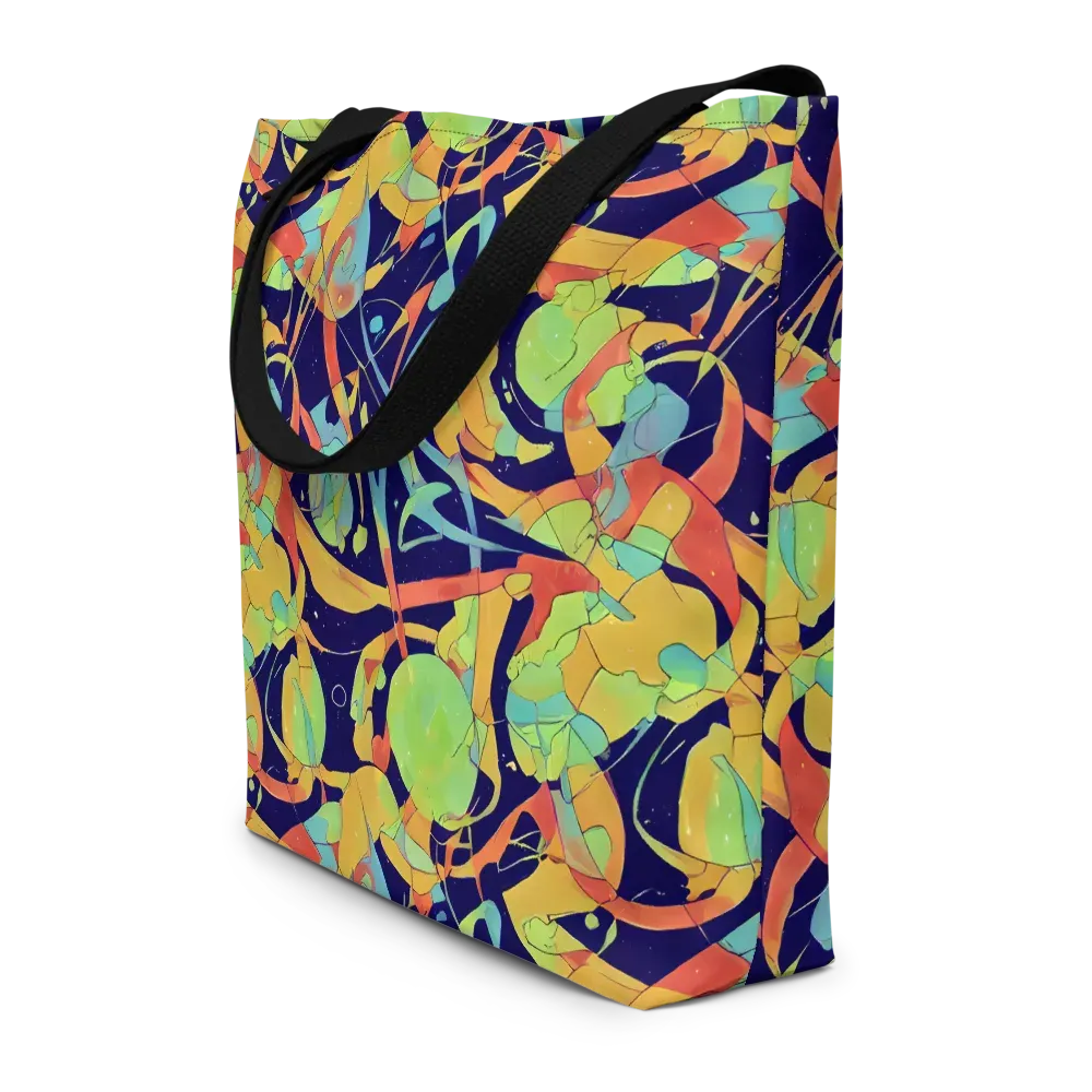 Solar Fronds on Large Tote Bag W/ Pocket — Front