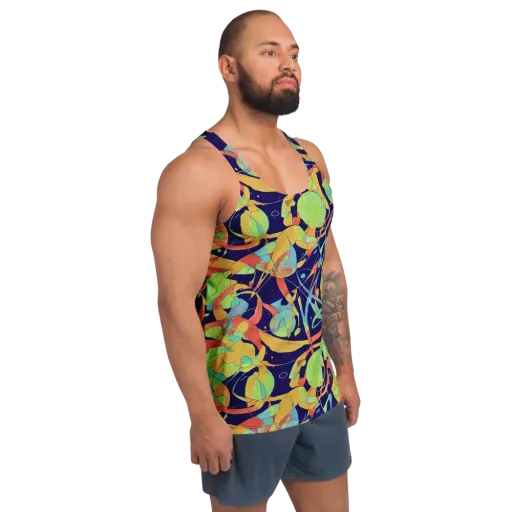 Solar Fronds on a Men's Tank Top