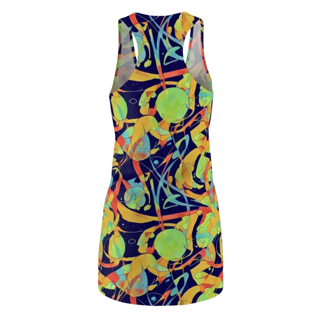 Solar Fronds on Racerback Dress — Back