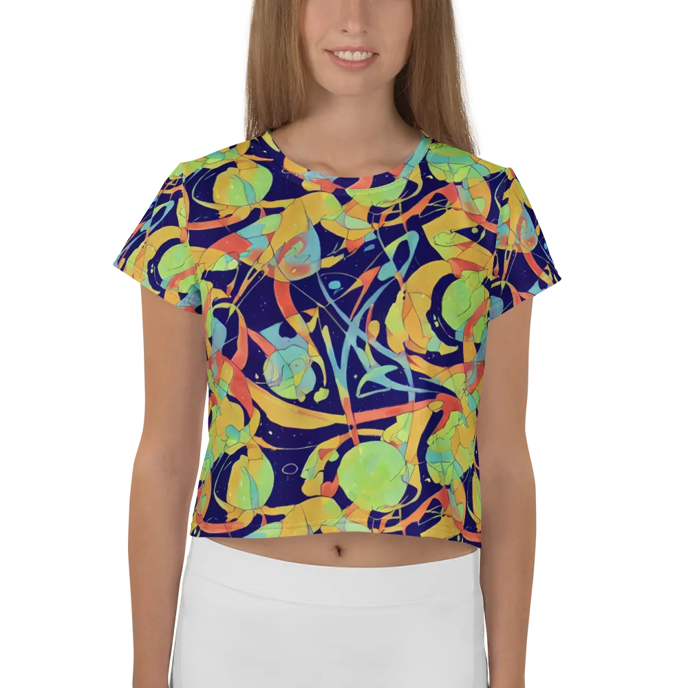 Solar Fronds on Crop Tee — Front